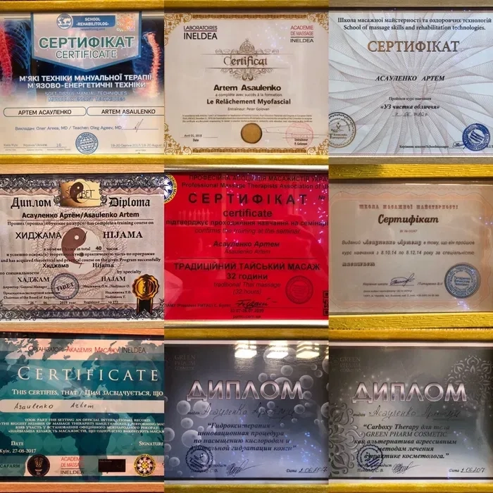 Вправка дисків/масаж/манульна терапія та рекомендація