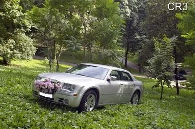 138 Авто на весілля Chrysler 300C сріблястий замовити на весілля