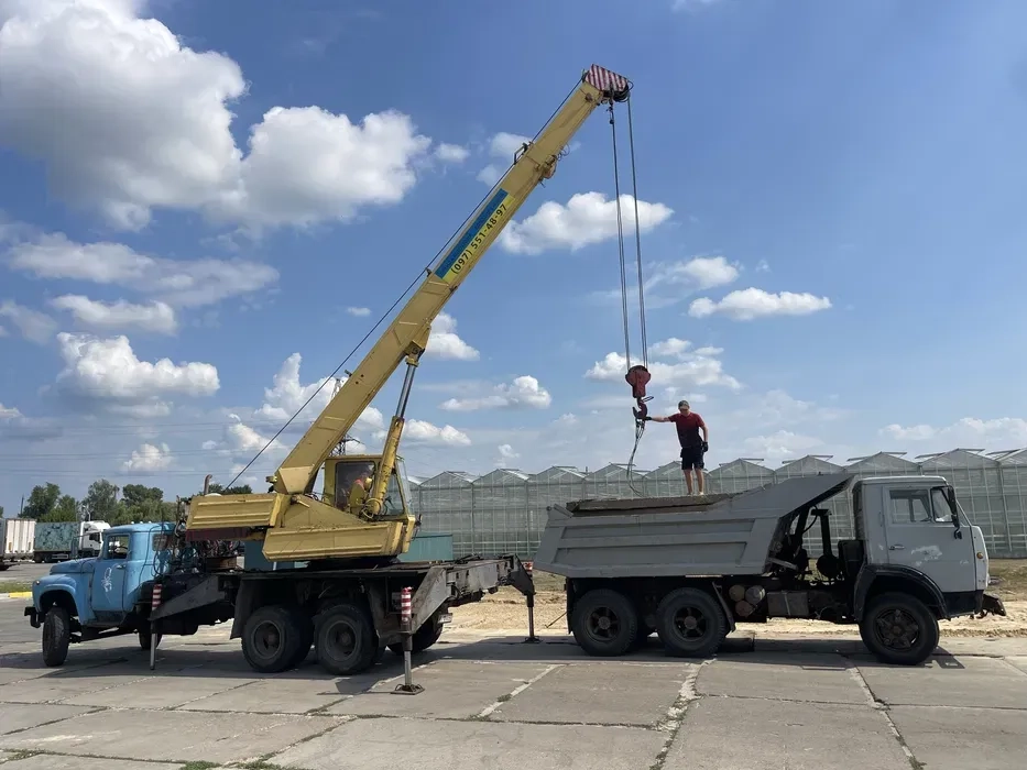 САМОСВАЛ 13,5т КРАН 10т