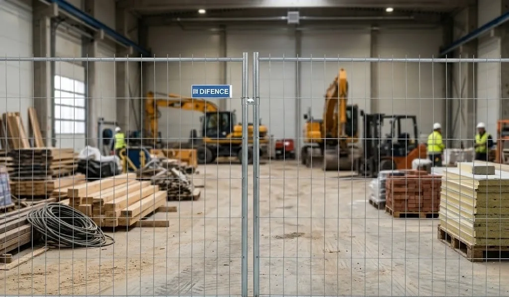 Мобільне огородження Тип F2. Швидкий монтаж на блоки без фундаменту.