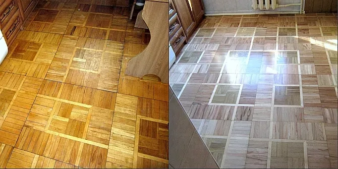 Шліфовка і циклювання паркету з повним відновленням у Києві