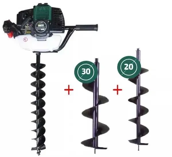 Мотобур - MD3353 PROFI , із Бурами Різного Діаметру