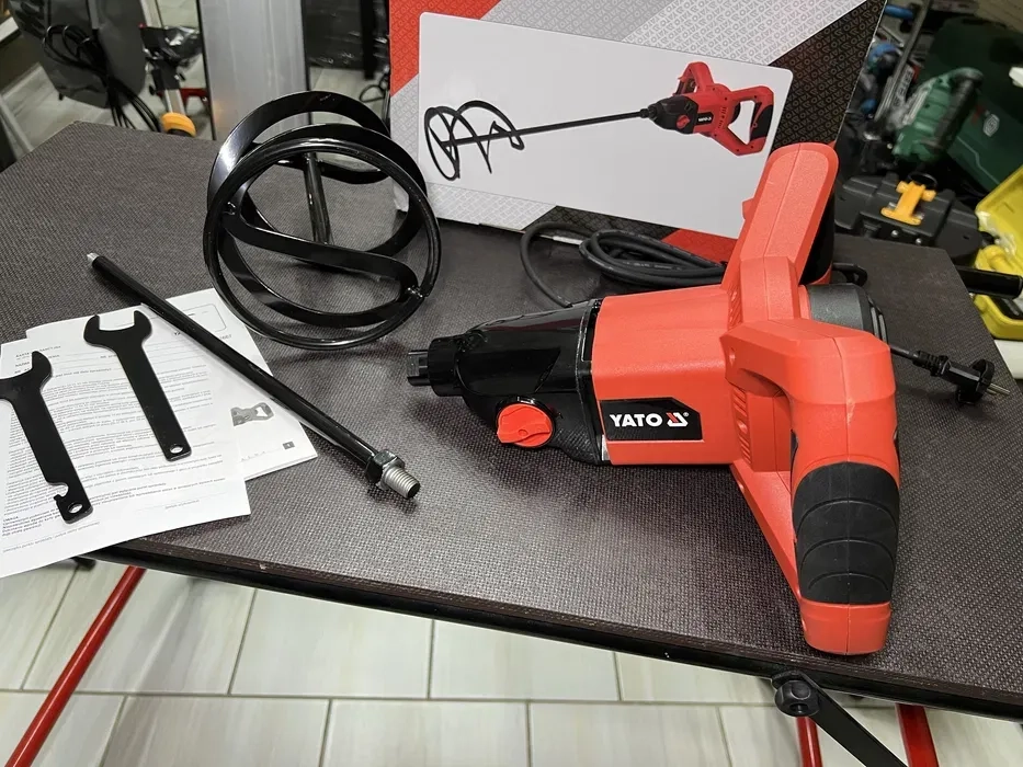 Будівельний міксер 1600 Вт YATO Стабілізація обертів