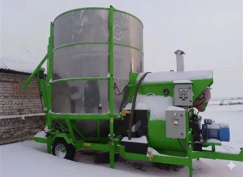 Мобільна зерносушарка для швидкого сушіння зерна
