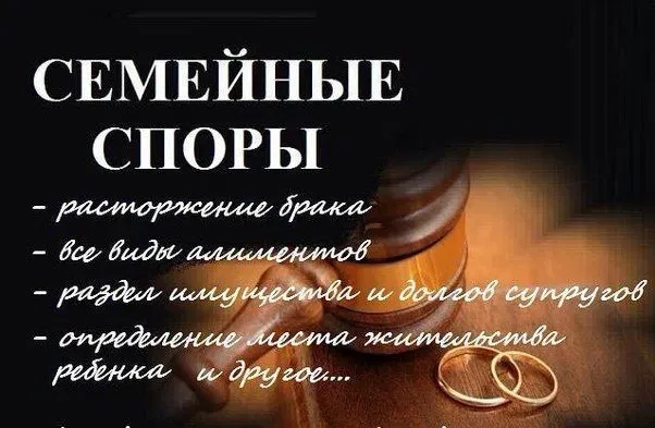 Адвокат (розлучення, аліменти, допомога у виконавчій службі)