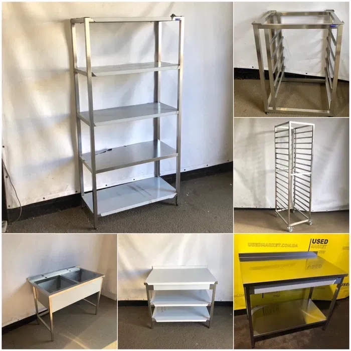 Стелажі з нержавіючої сталі для ресторанів