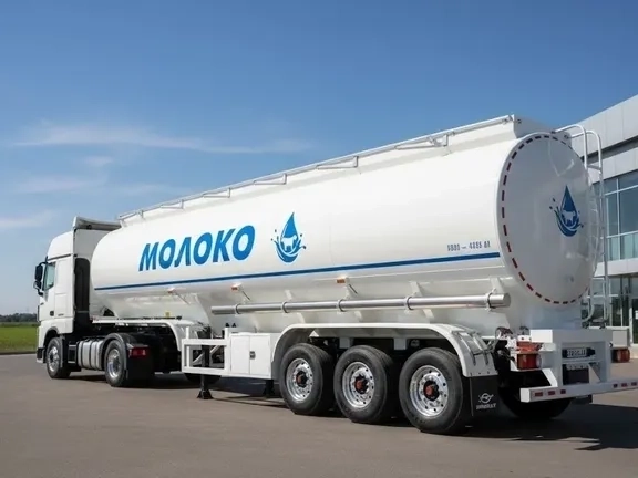 Харчова автоцистерна для перевезення молока