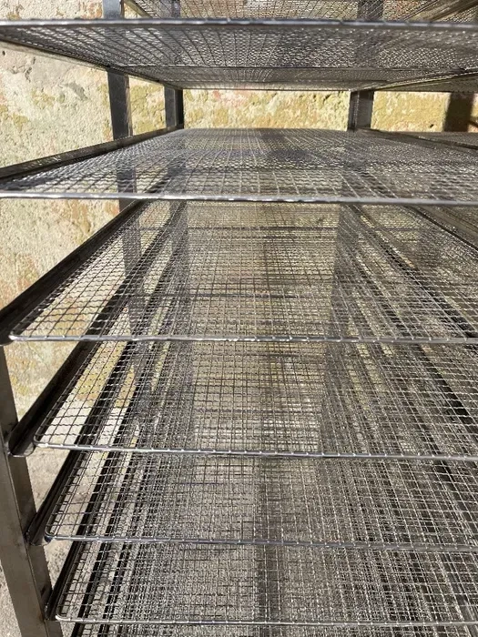 Стелаж-шпилька дворядна під гастроємкість з неіржавкої сталі