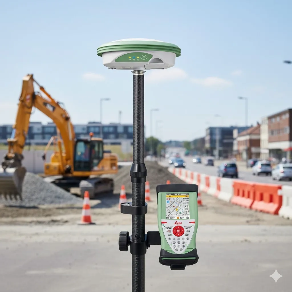 GNSS Leica GS08Plus + CS10. Точне 3D позиціювання
