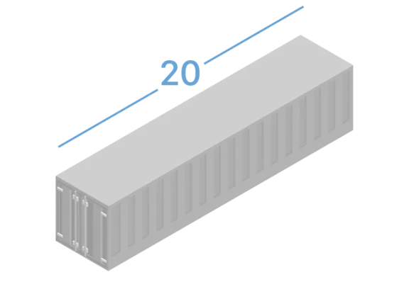 20DC Морський контейнер 20 футів