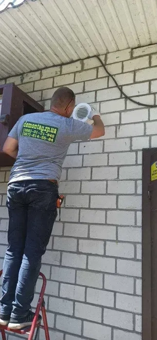 Вентиляція Рекуператор повітря із встановленням. Свердління отворів