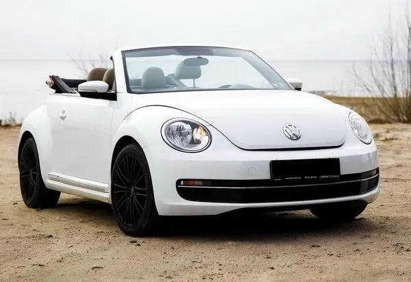 020 Кабріолет на весілля Volkswagen Beetle жук білий