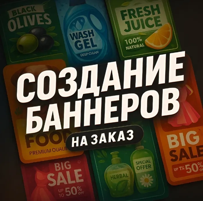 Створення банерів та рекламних креативів на замовлення