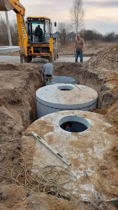 Водопровід Копання Септиків ПІД КЛЮЧ Каналізація кільця круги бетонні