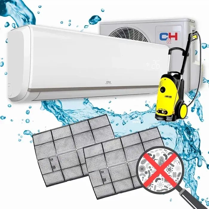 Встановлення кондиціонерів, теплових насосів. Чистка кондиціонерів.