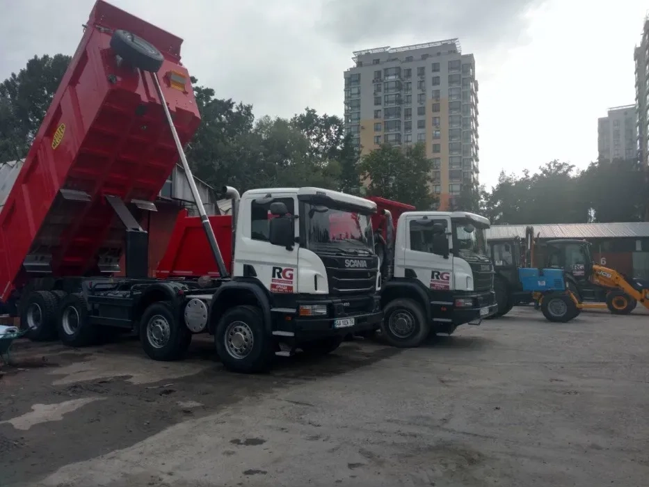 Послуги самоскидів 30 тон. Перевезення тридцятками