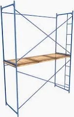 Фронтальні риштування с дошками