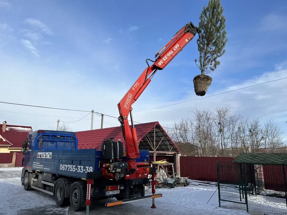 Послуги крана-маніпулятора 14т: доставка будматеріалів та монтаж