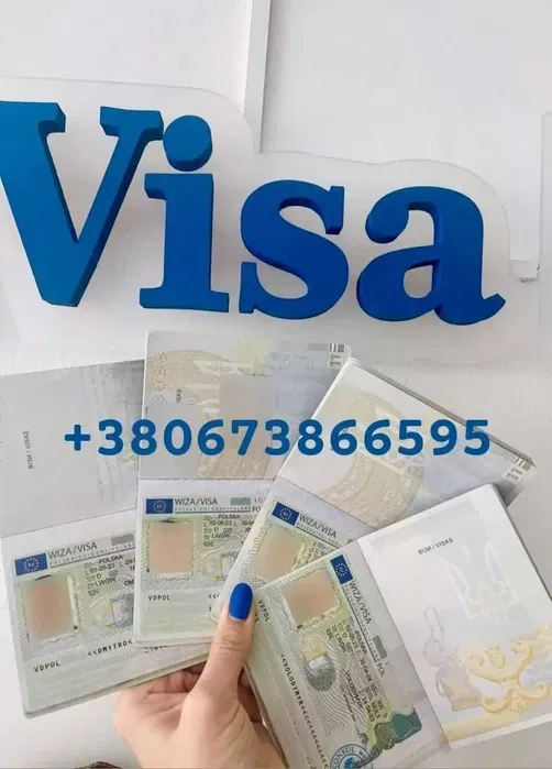 Віза в Польщу, Канаду, Велику Британію. Вклейка канадської візи