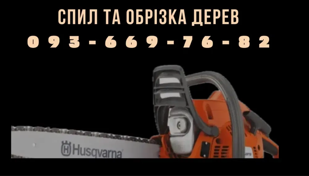 Професійне видалення дерев та аварійних гілок. Спил дерев.