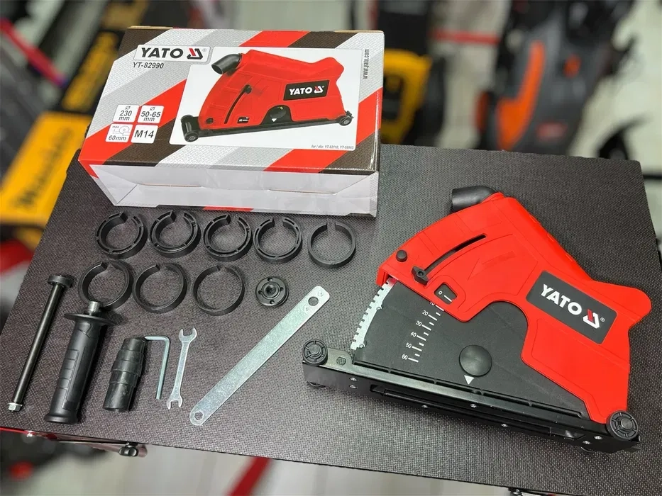 Пиловідведення YATO для болгарки 230 мм Кожух Штроборез До 60 см глибина