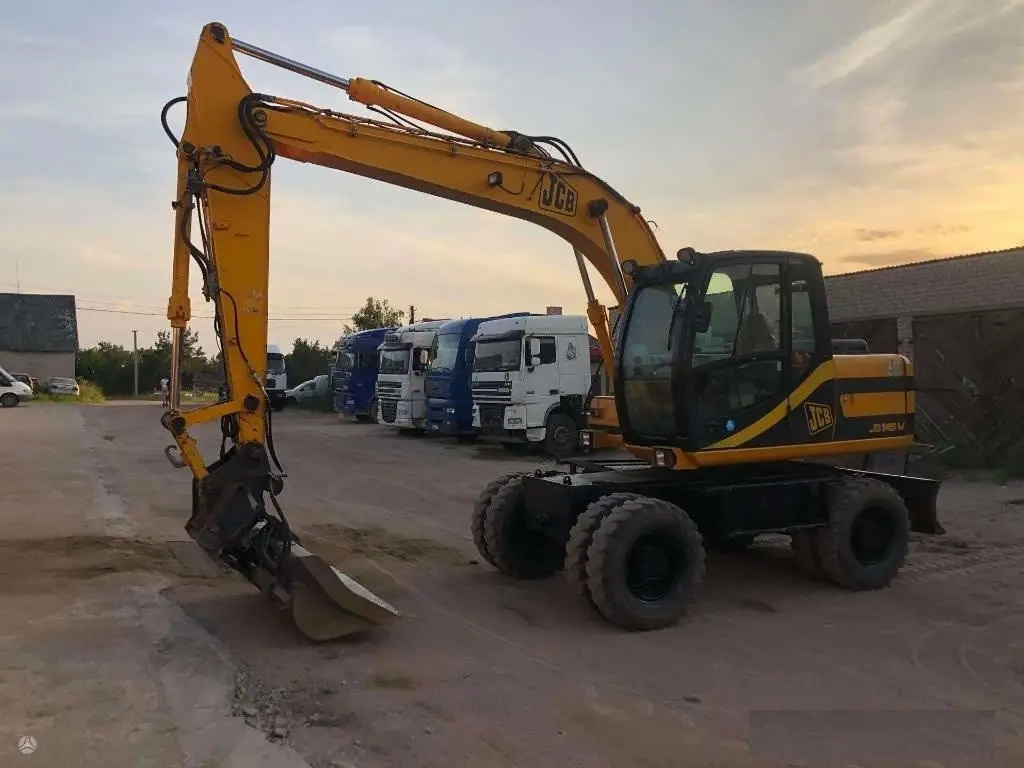 Екскаватор повно поворотнний колісний JCB-145, ківш 1 куб (додатковий планувальний ківш)