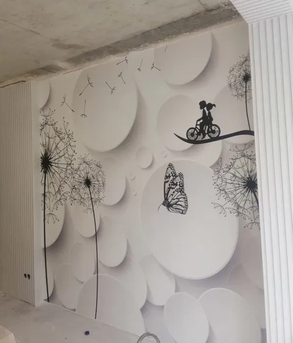 Пропонуємо якісну та швидку поклейку шпалер.Безкоштовна консультація.