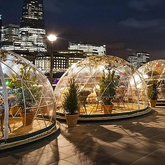 Прозорий Геокупол, Купольна альтанка, Шатер, Глемпінг, Садовий