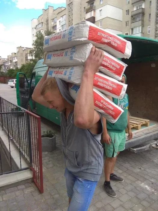 Послуги вантажників, вивіз будсміття, доставка будматеріалів