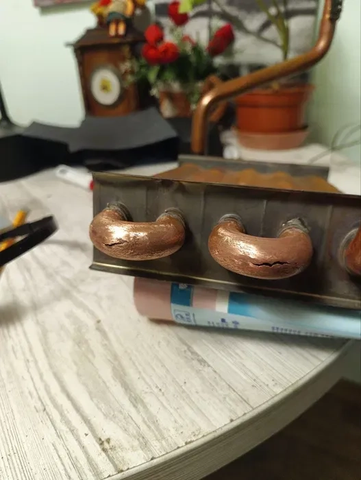 Ремонт газових теплообмінників, пайка, зварювання