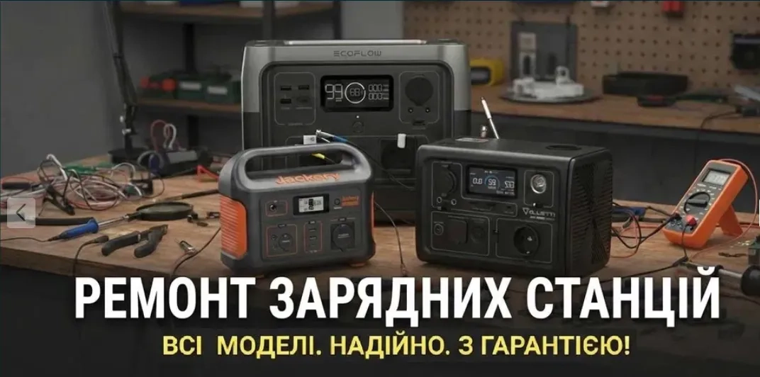 Ремонт Ecoflow • Bluetti • Jackery | Ремонт інверторів • ДБЖ