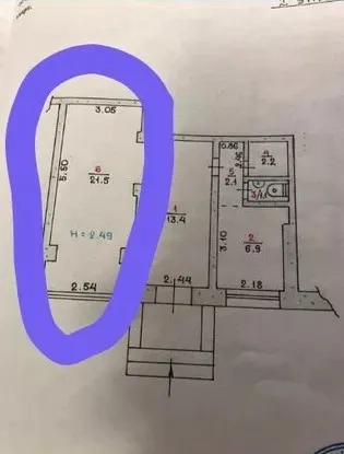 Кімната 21 квадрат