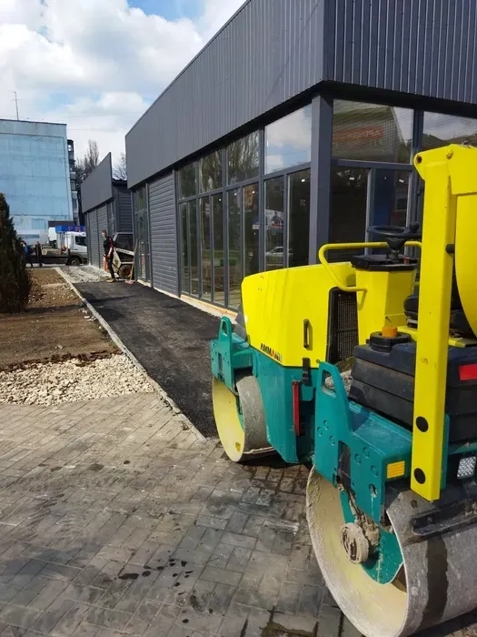 Асфальт трамбування трамбувальний каток