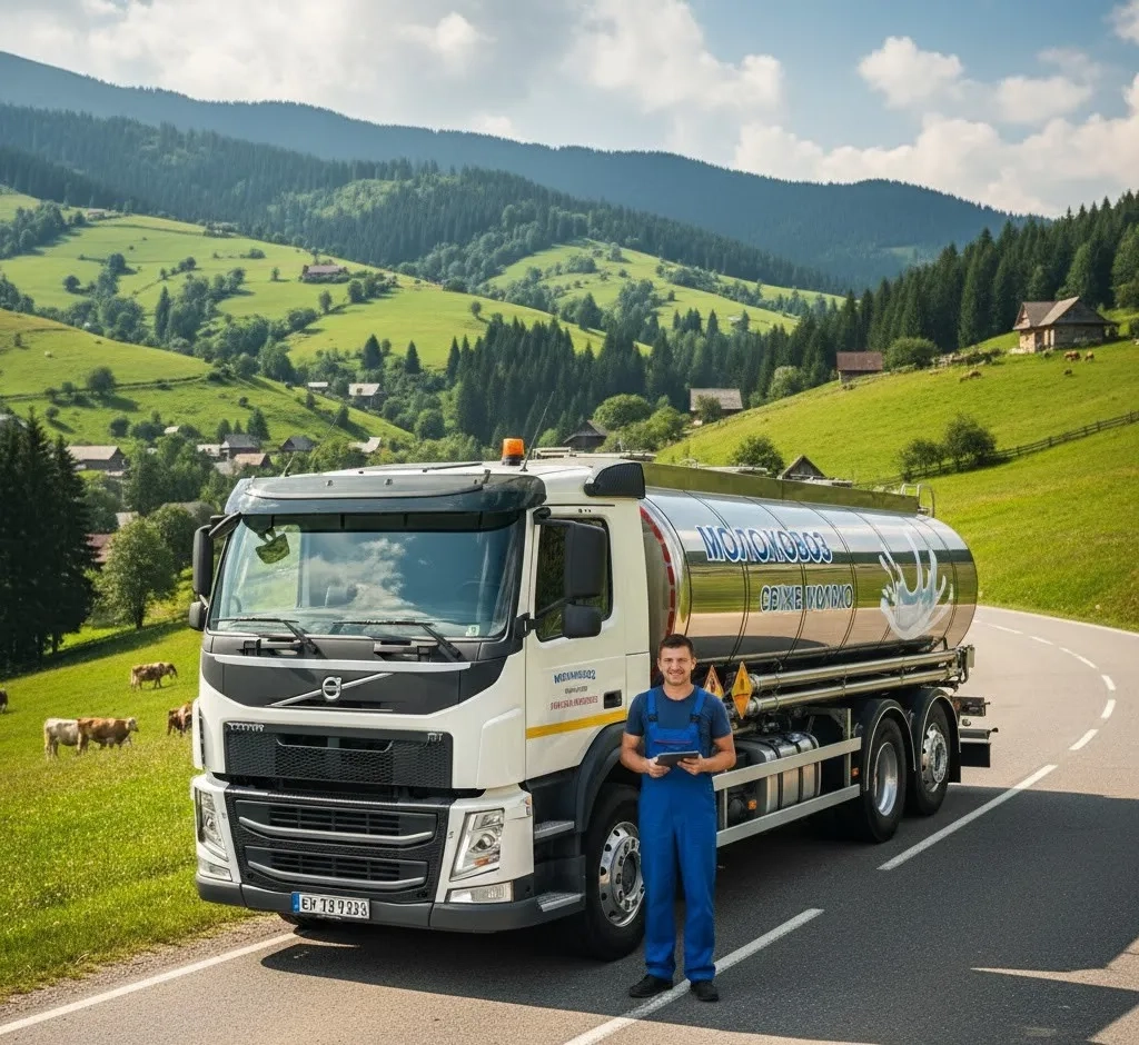 Автоцистерна - молоковоз. Безпечна та зручна.