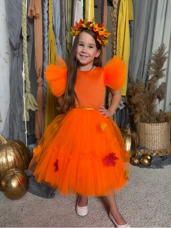 Сукня осінь помаранчева