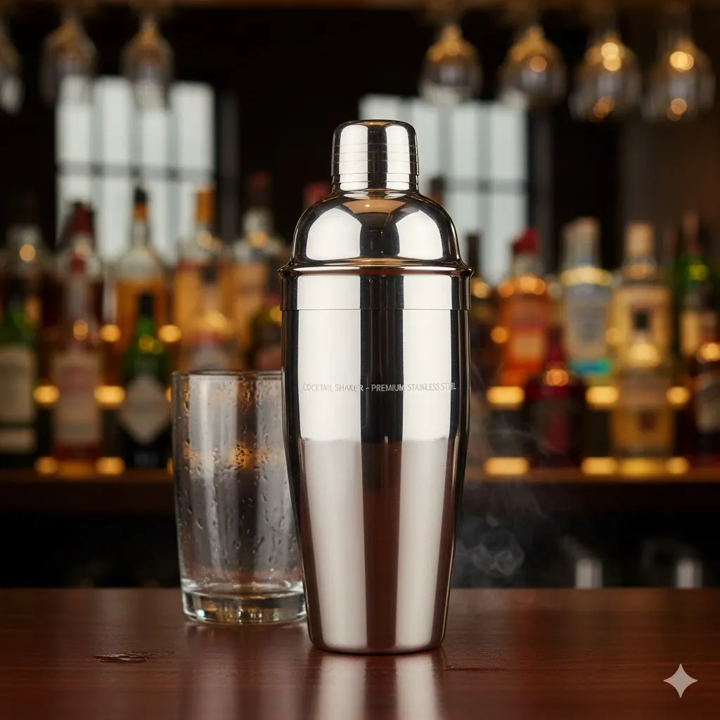Шейкер для коктейлів металевий. Новий.