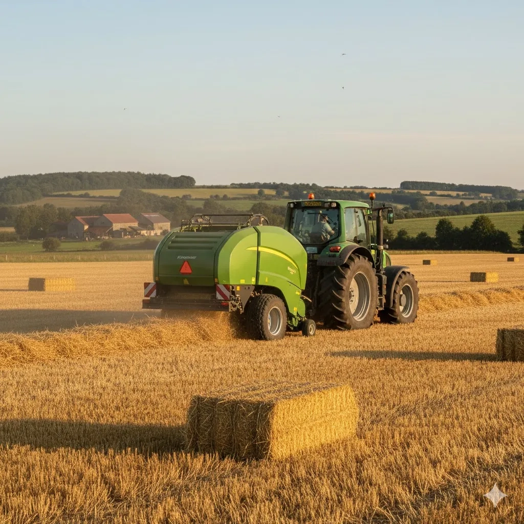 Послуги прес-підбирача: тюкування сіна і соломи