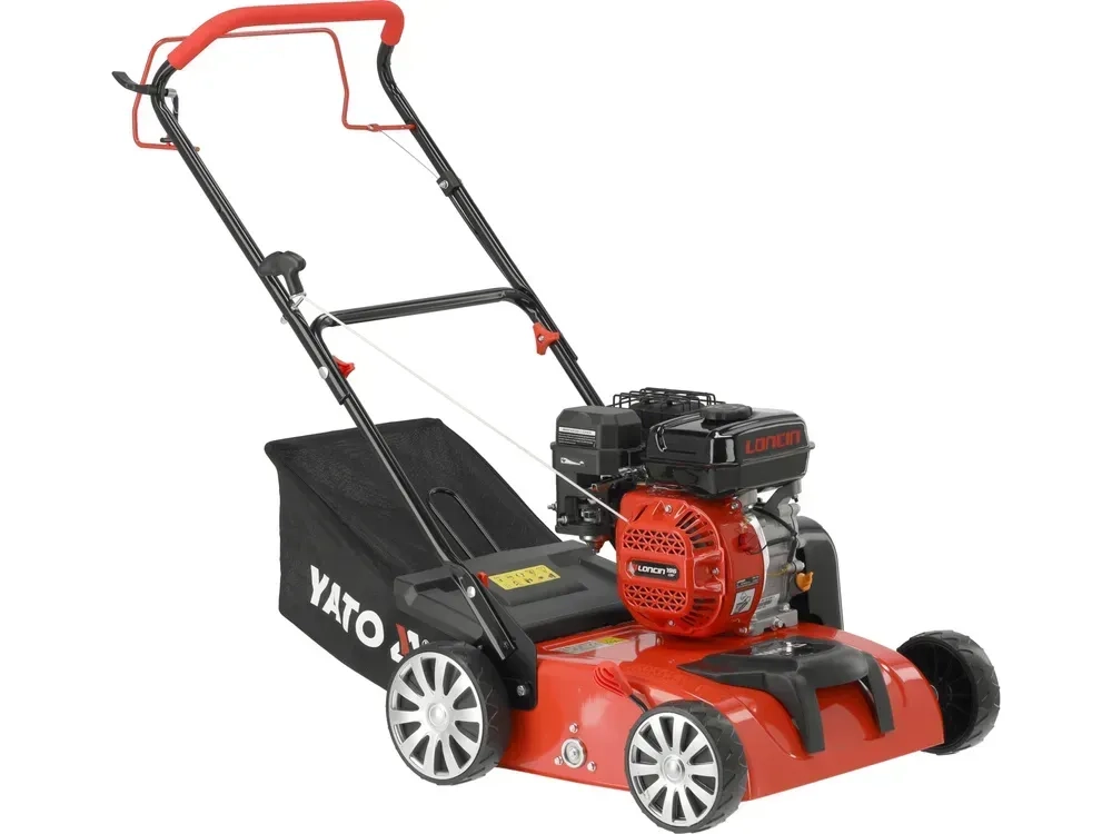 Бензиновий скарифікатор/аератор 2в1 38см об'єм 196см³