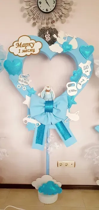 Фотозона на рождение мальчика