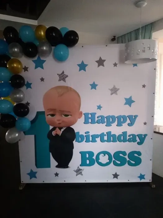 Яскравий банер "Boss Baby" на день народження: Найкраща фотозона для хлопчика.