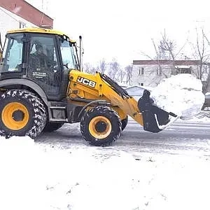 Всі послуги екскаватором JCB 3CX (прибиранні снігу)