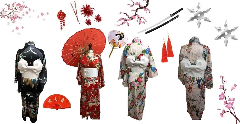 Костюми гейша, самурай, японський хаорі, кімоно, катана КИЇВ