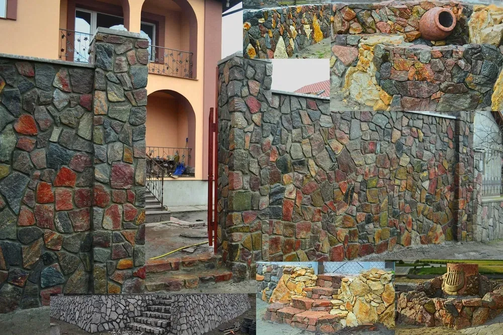 Бутова кладка, камінь, паркани, ворота, декоративний бетон, альтанки, барбекю.