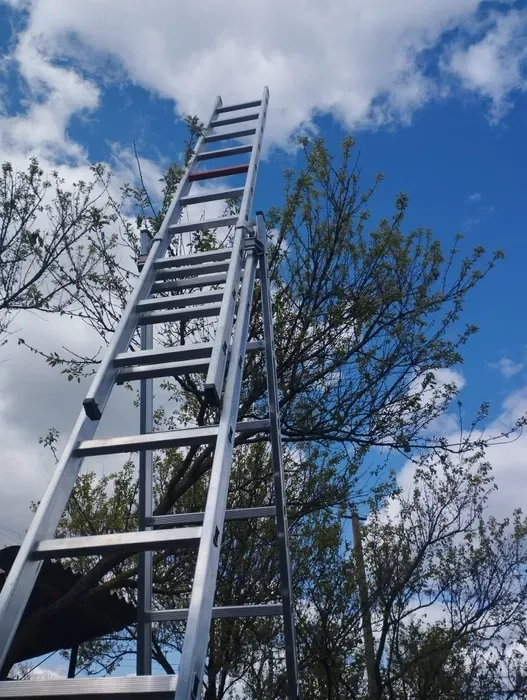 Драбина двосекційна