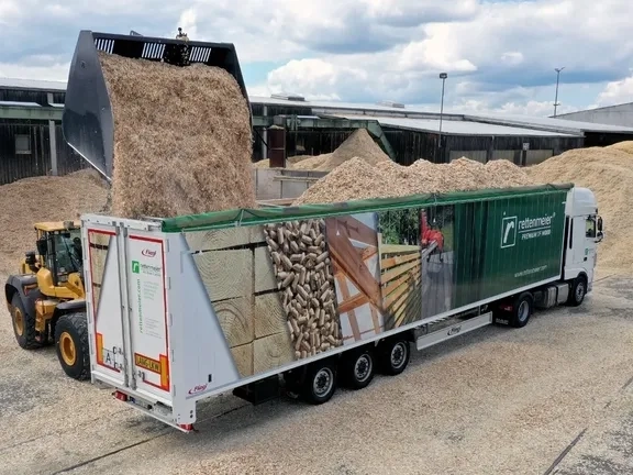 Щеповоз спецпричеп «Рухома підлога» (Walking Floor)