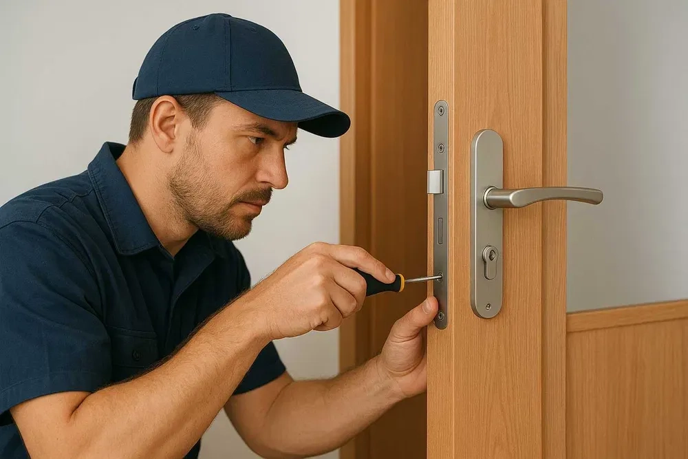 Замена дверных замков,Регулировка петель, Установка и ремонт дверей