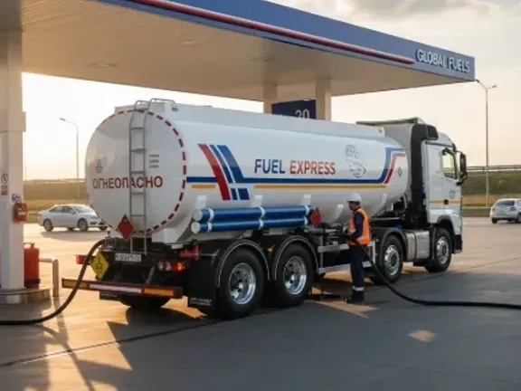 Бензовоз (паливозаправник)-перевезення пального.