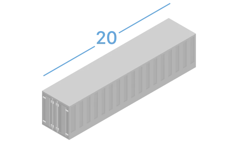 20DC Морський контейнер 20 футів