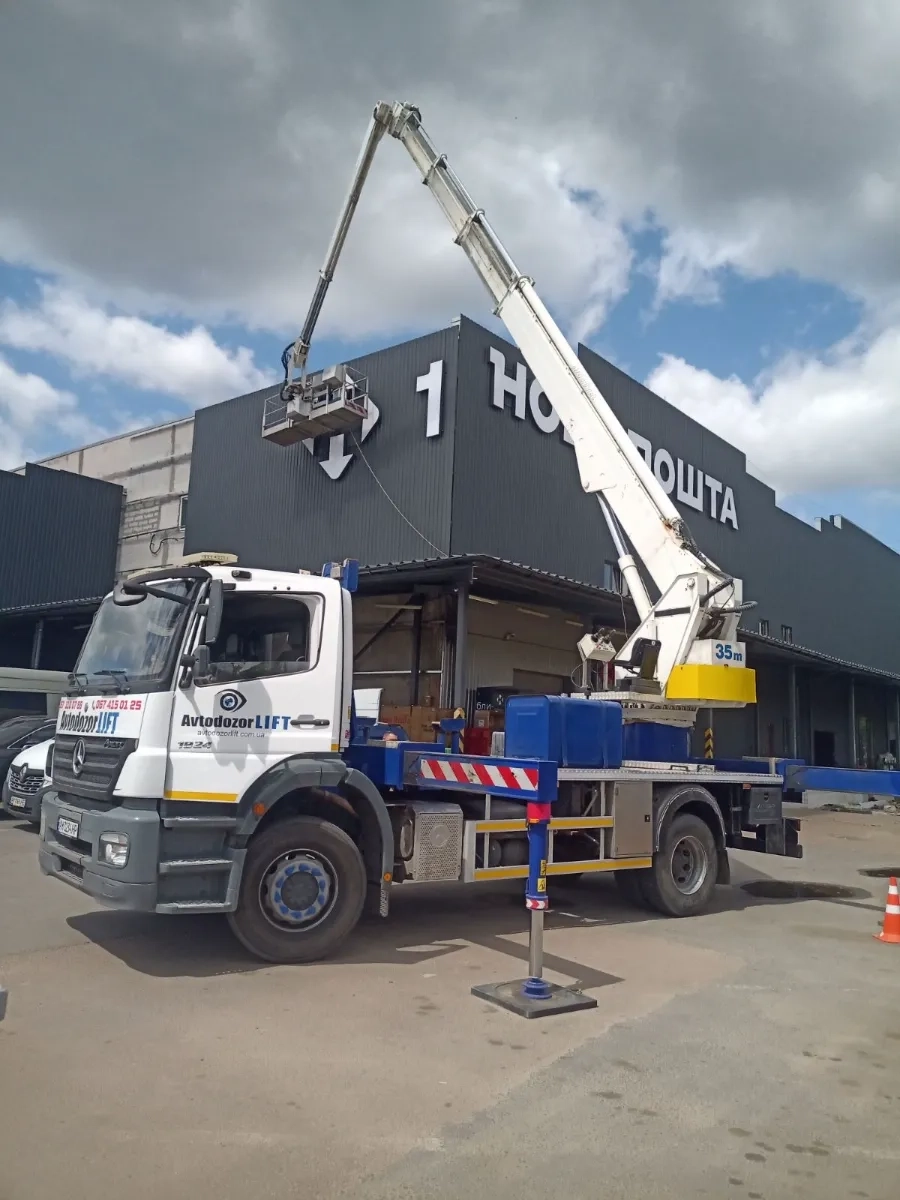 Послуги автовишки 35м (повний пакет дозвільних документів "ПТО, ЧТО, ДОЗВІЛ" )