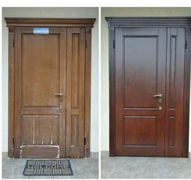 Ремонт, реставрація металевих дверей, установка замків, МДФ накладок